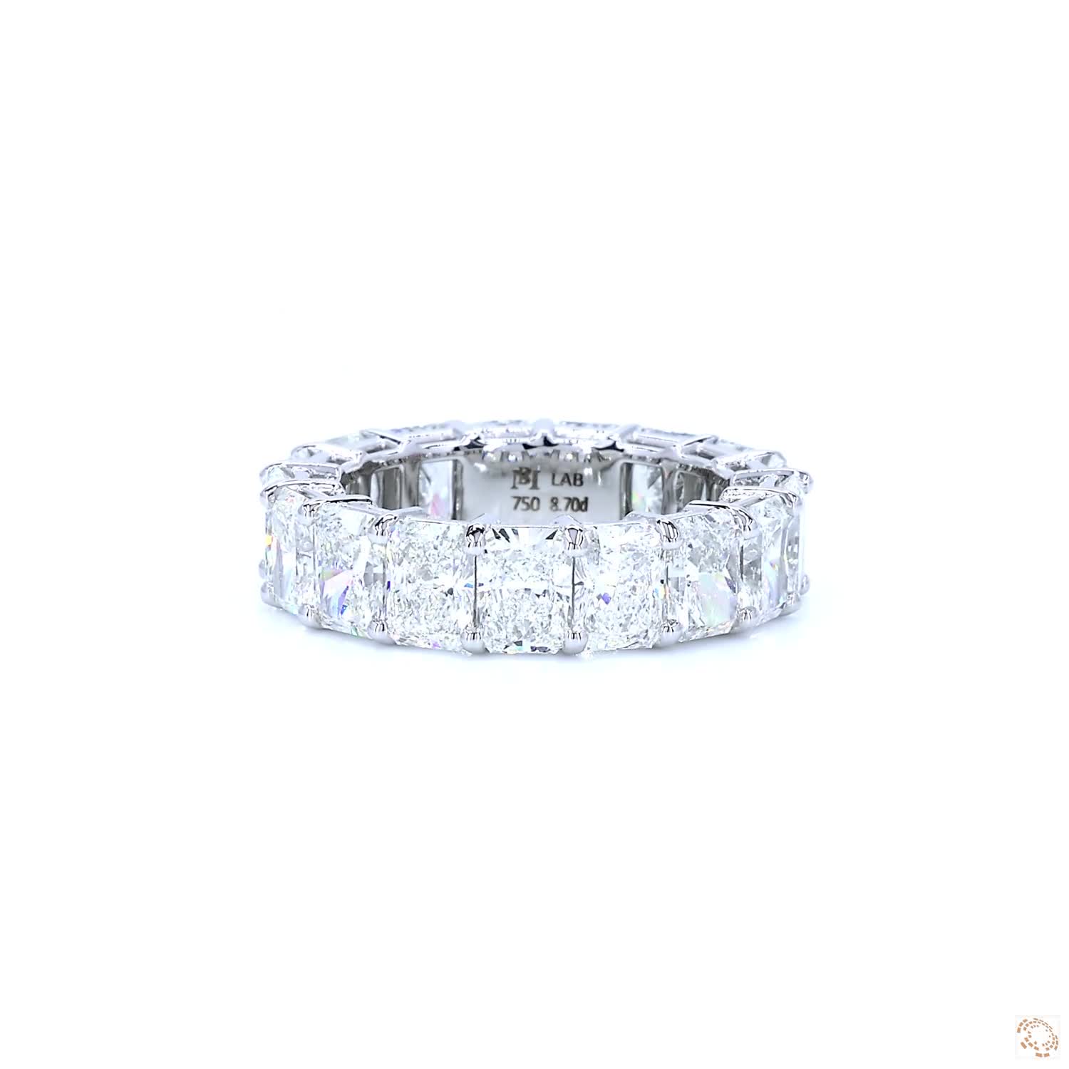 Radiant Diamond Eternity Band (0.50 per diamond)