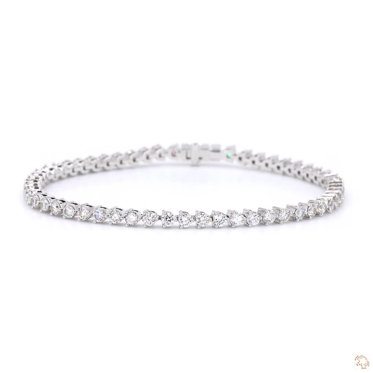 Classic 3 Prongs Diamond Tennis Bracelet (1.95 ct. tw.)