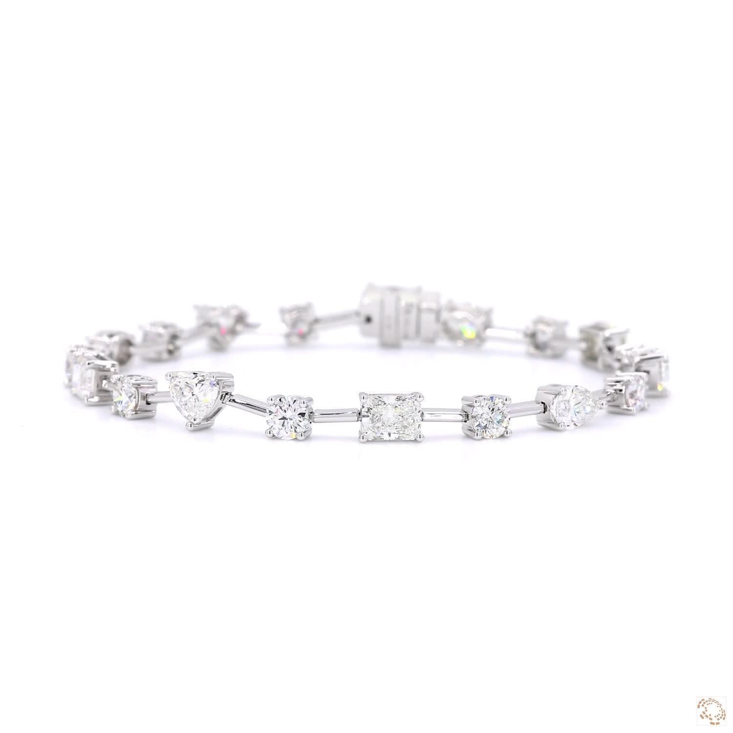 Multi-Shape Diamond Bracelet (6.20 tcw)