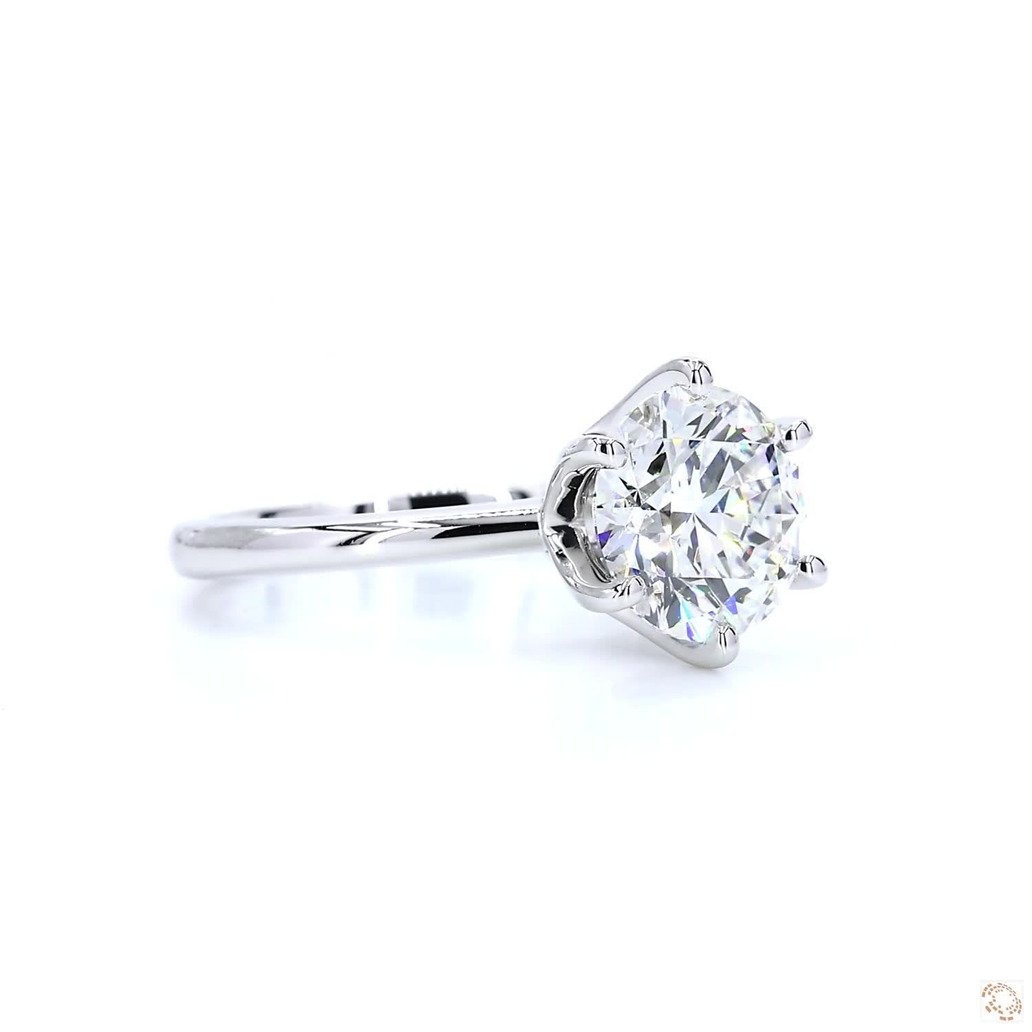 6-Prong Diamond Solitaire Engagement Ring ( 2.5 ct )