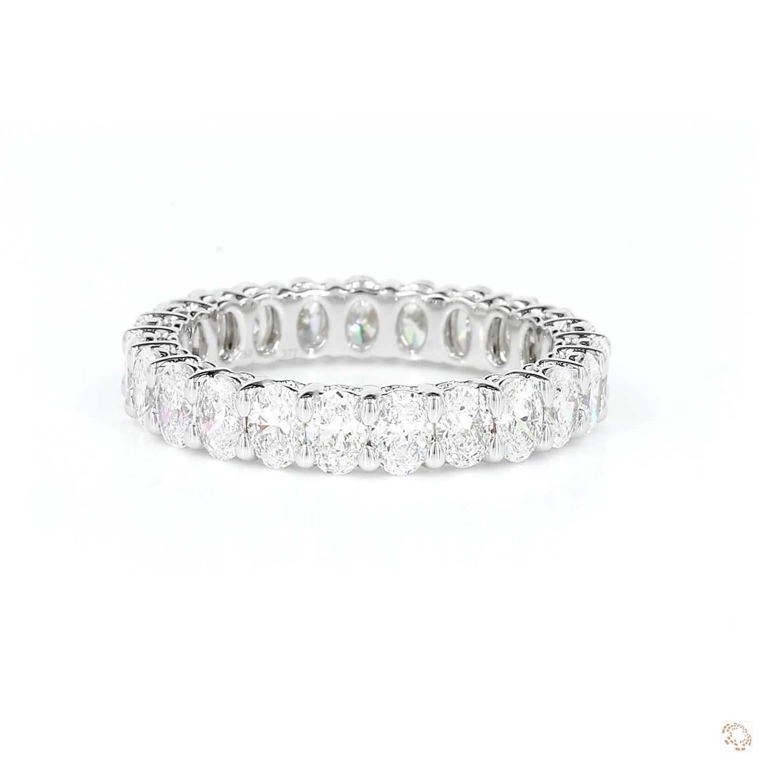 Oval Shape Diamond Eternity Band (0.10 per diamond)