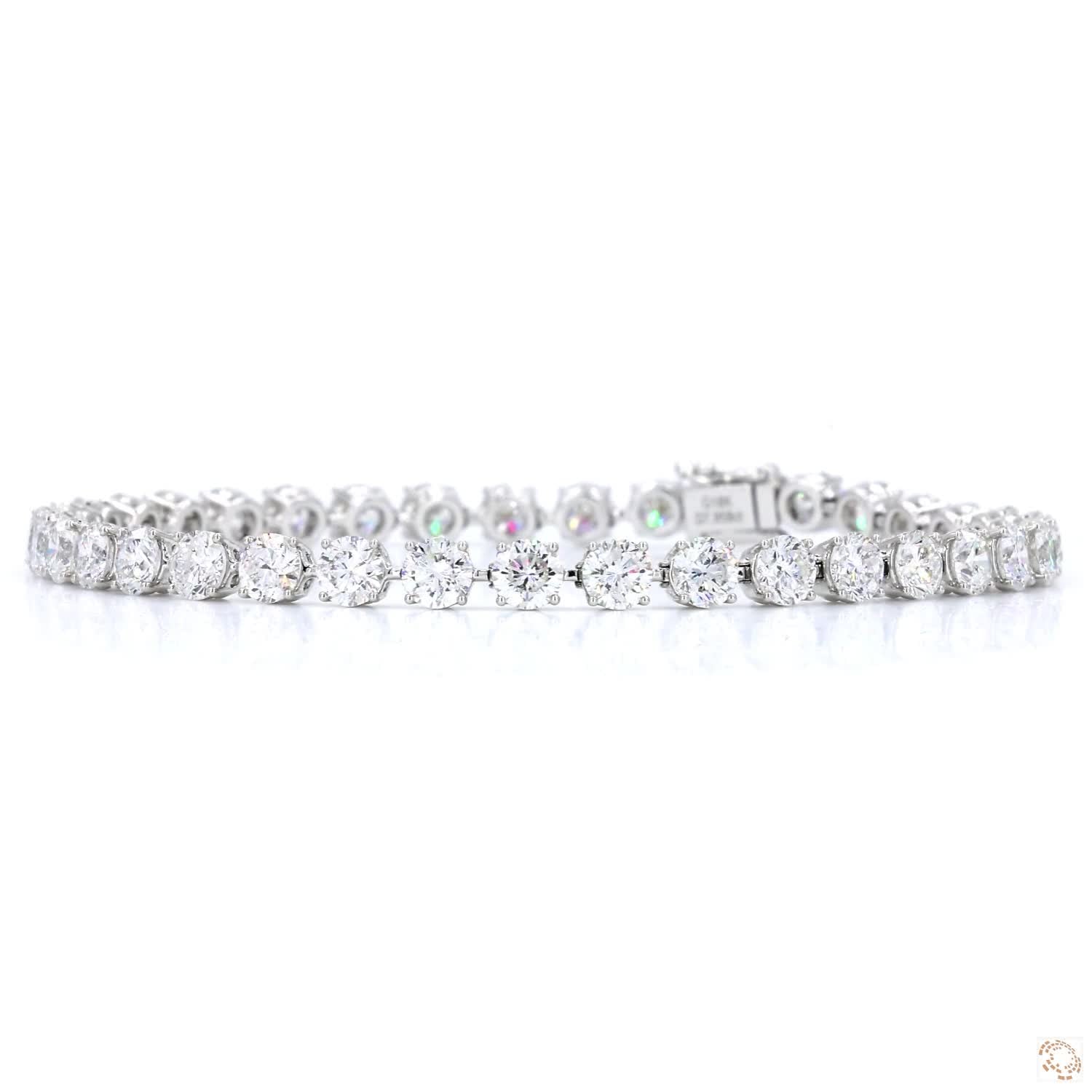 4-Prongs Floating Diamond Tennis Bracelet (7.90 ct. tw.)