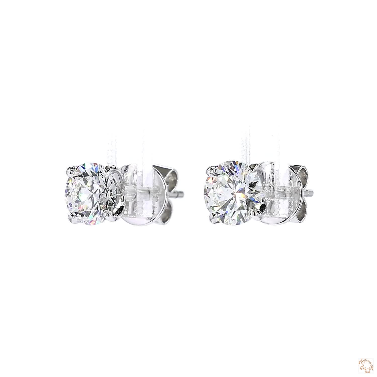 4-Prong Diamond Stud Earrings (1.5 ct. per diamond)