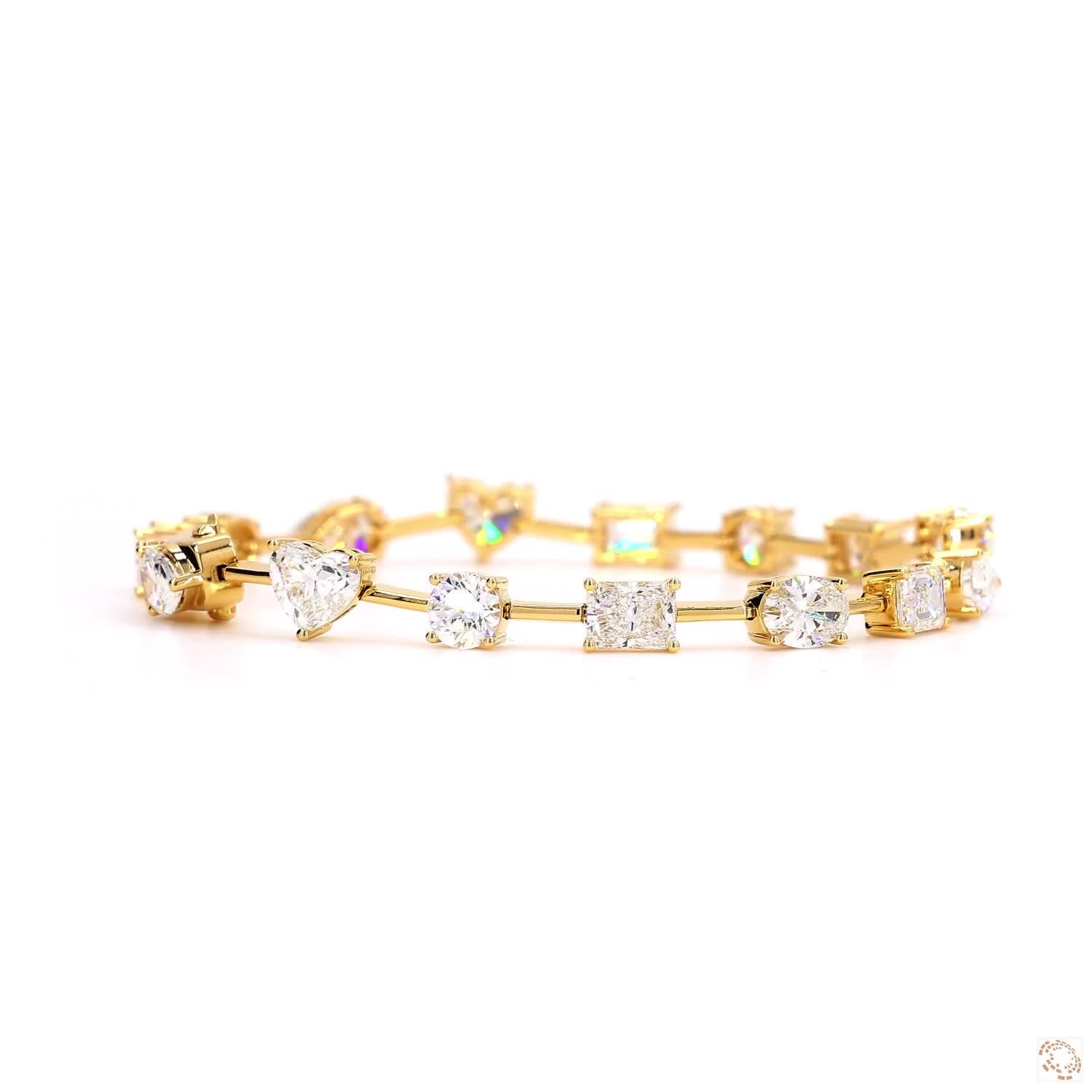 Multi-Shape Diamond Bracelet (8.50 tcw)