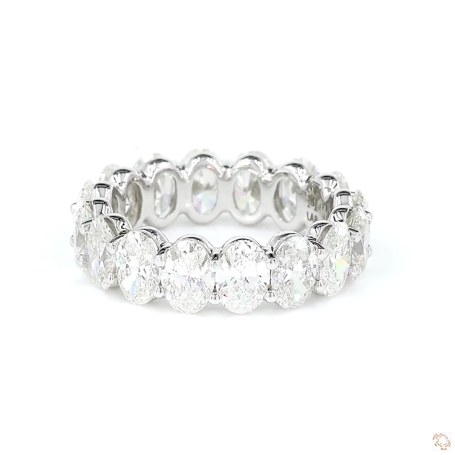 Oval Shape Diamond Eternity Band (0.30 per diamond)