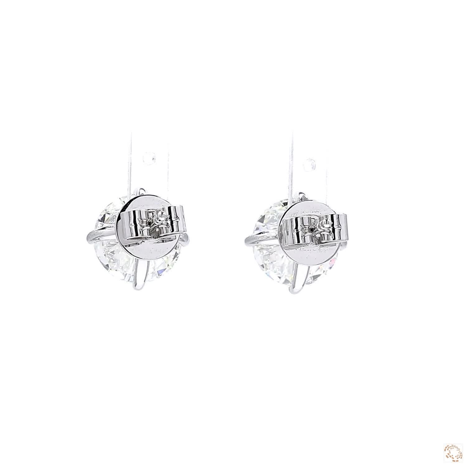 4-Prong Diamond Stud Earrings (2.5 ct. per diamond)