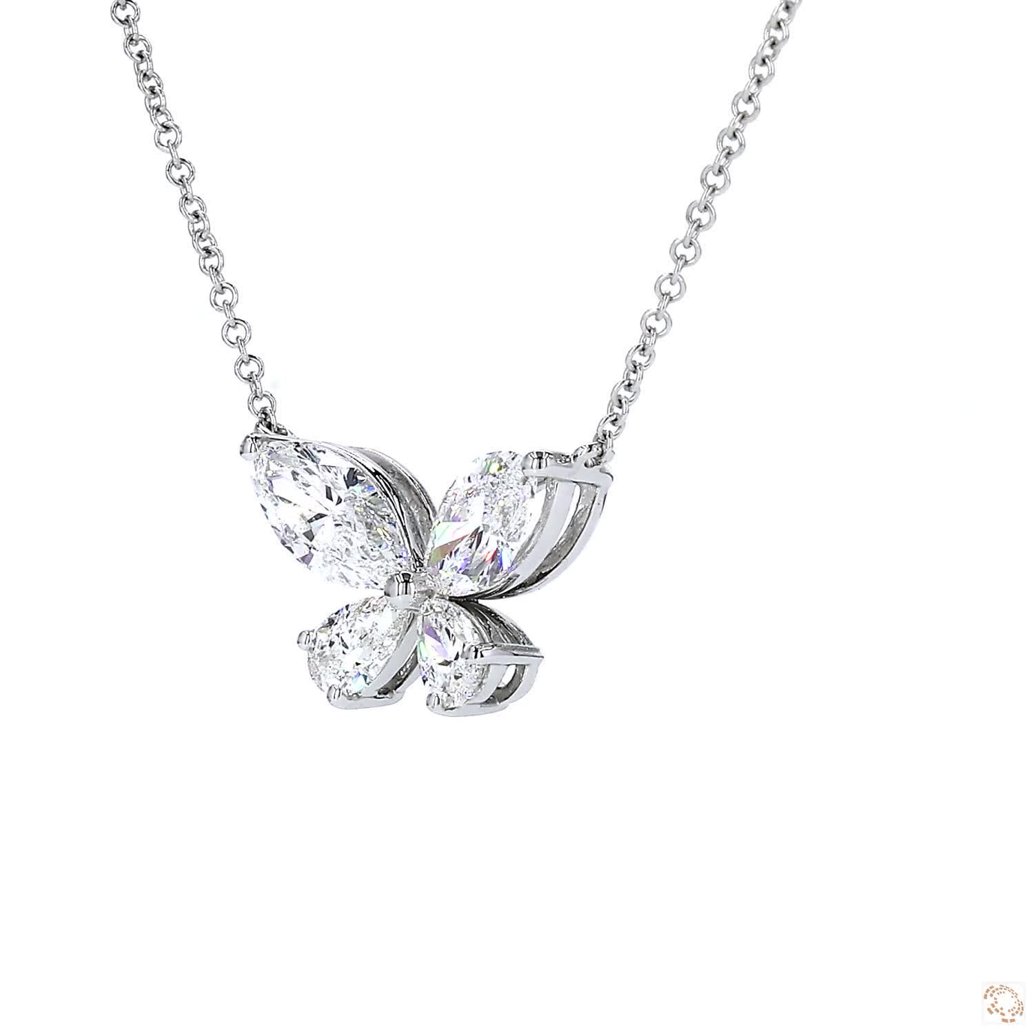 Butterfly Lab-Grown Diamond Pendant