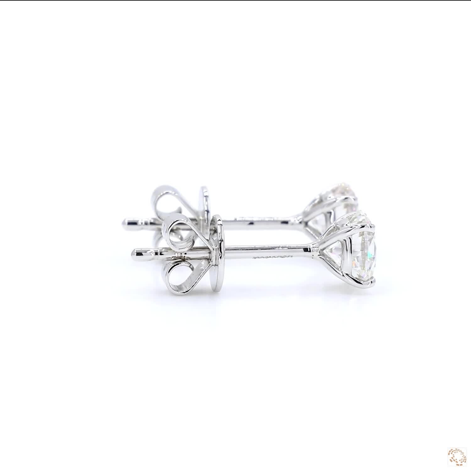 4-Prong Diamond Stud Earrings (0.5 ct. per diamond)