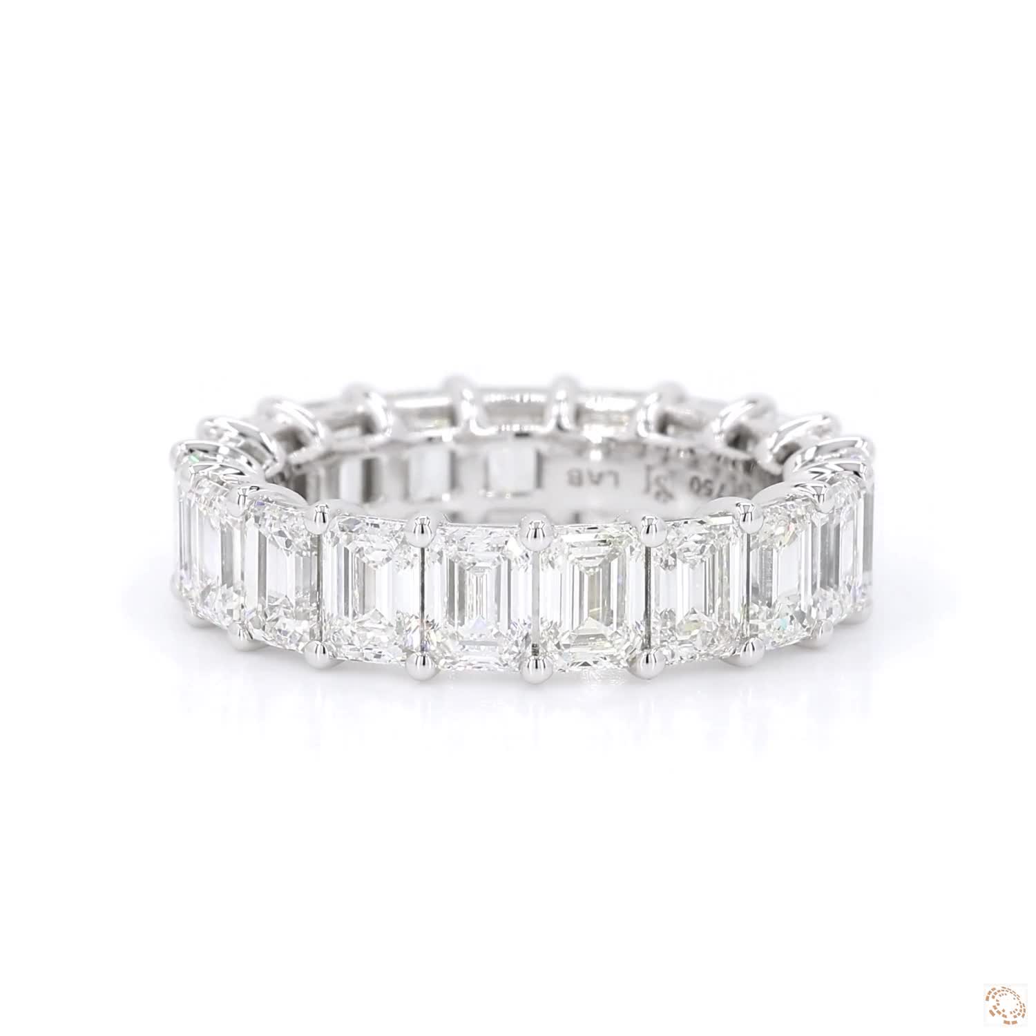 Emerald Shared Prong Eternity Diamond Band (0.20 ct per diamond)