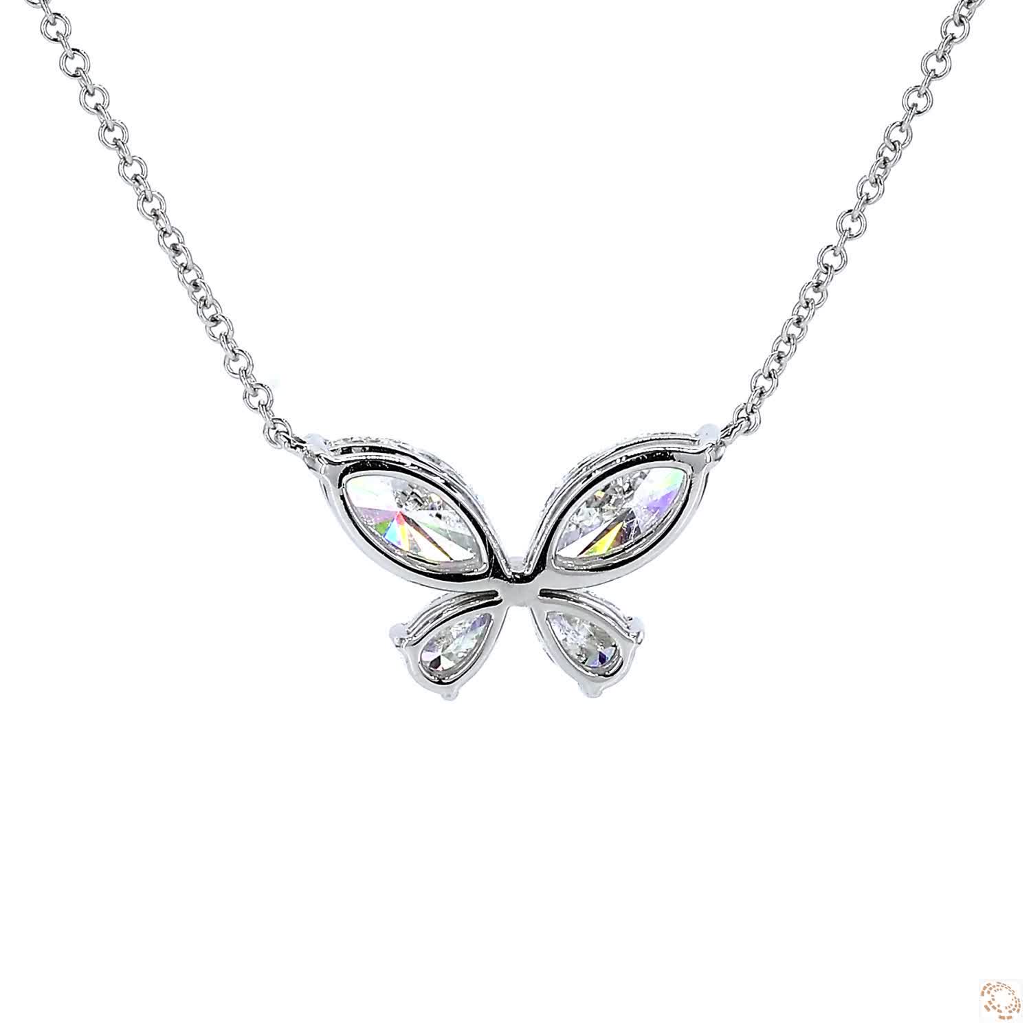 Butterfly Lab-Grown Diamond Pendant