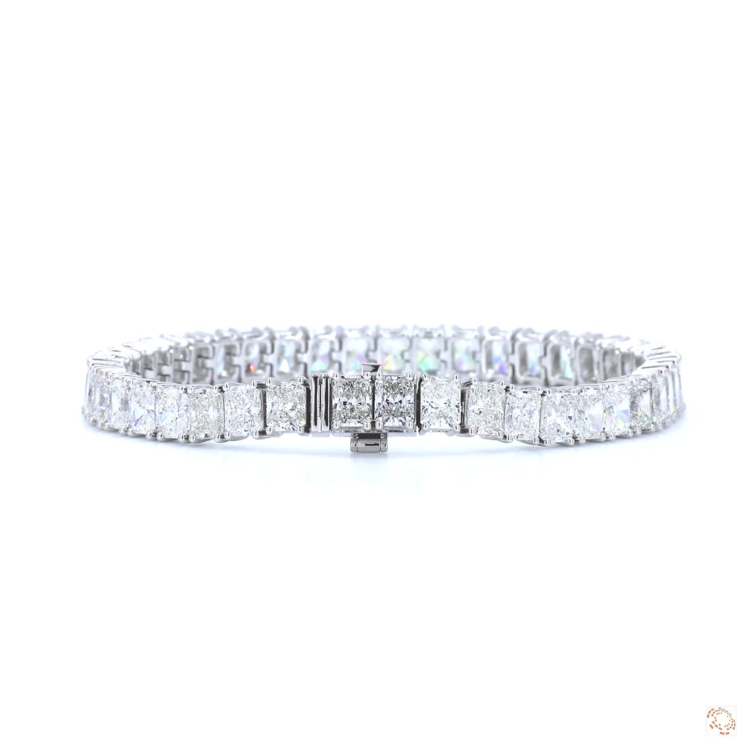 Radiant Cut Diamond Tennis Bracelet (0.30ct Per Diamond)
