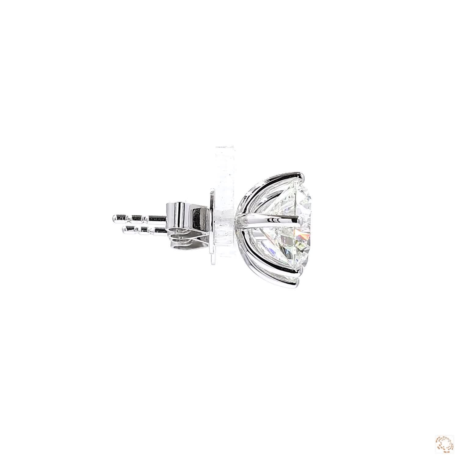 4-Prong Diamond Stud Earrings (2.5 ct. per diamond)