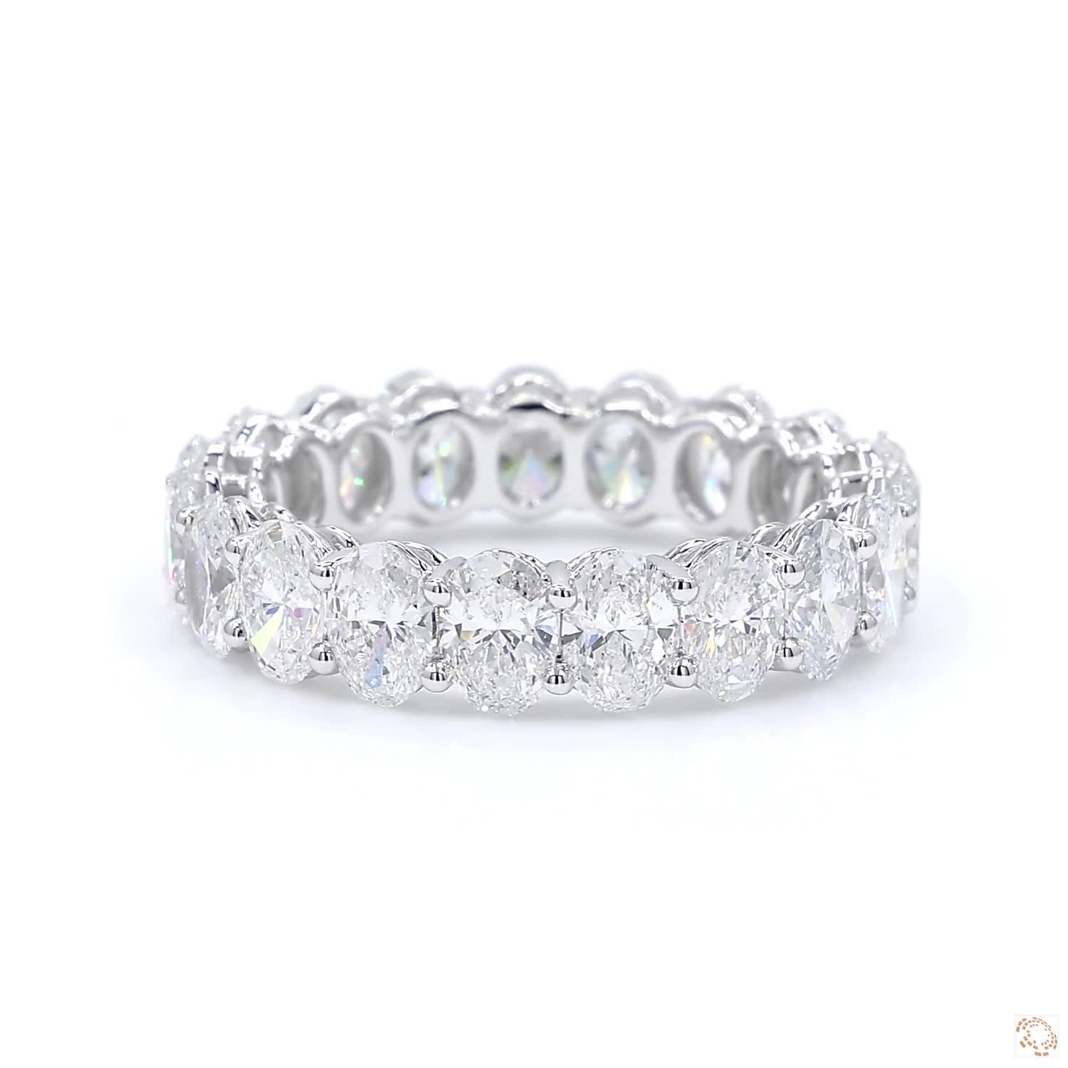 Oval Shape Diamond Eternity Band