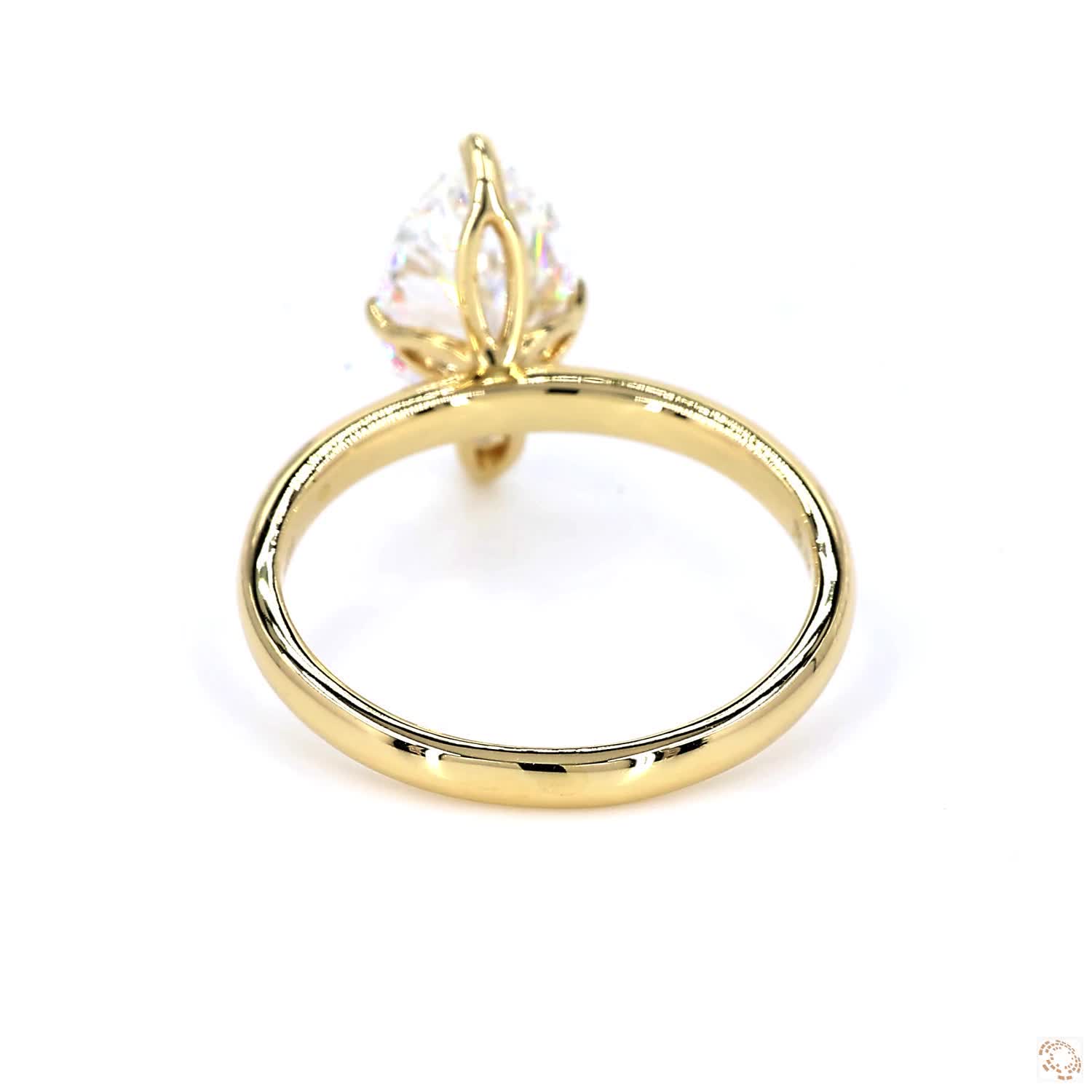 Marquise Cut Lab Grown Diamond Ring (2.02 ct per diamond)