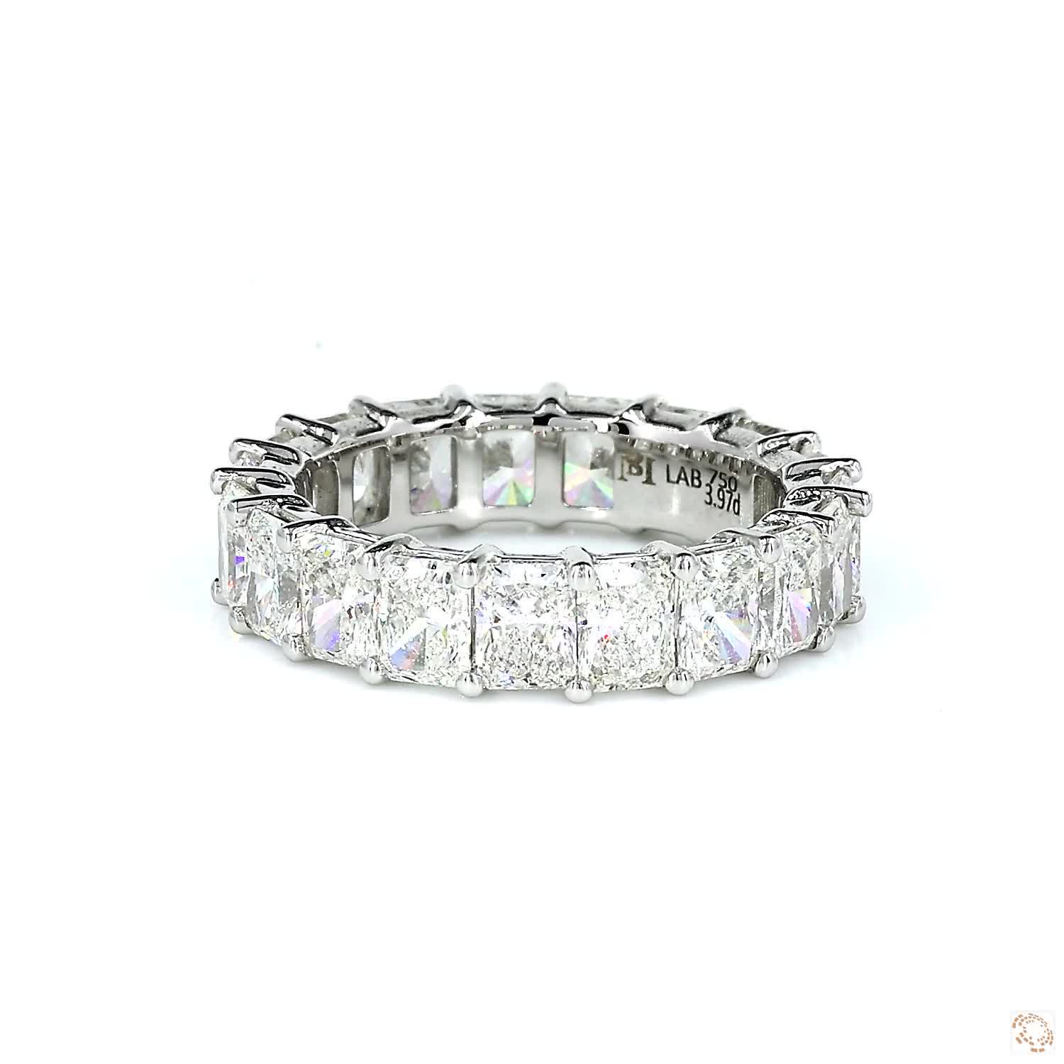 Radiant Diamond Eternity Low Setting Band (0.20 per diamond)