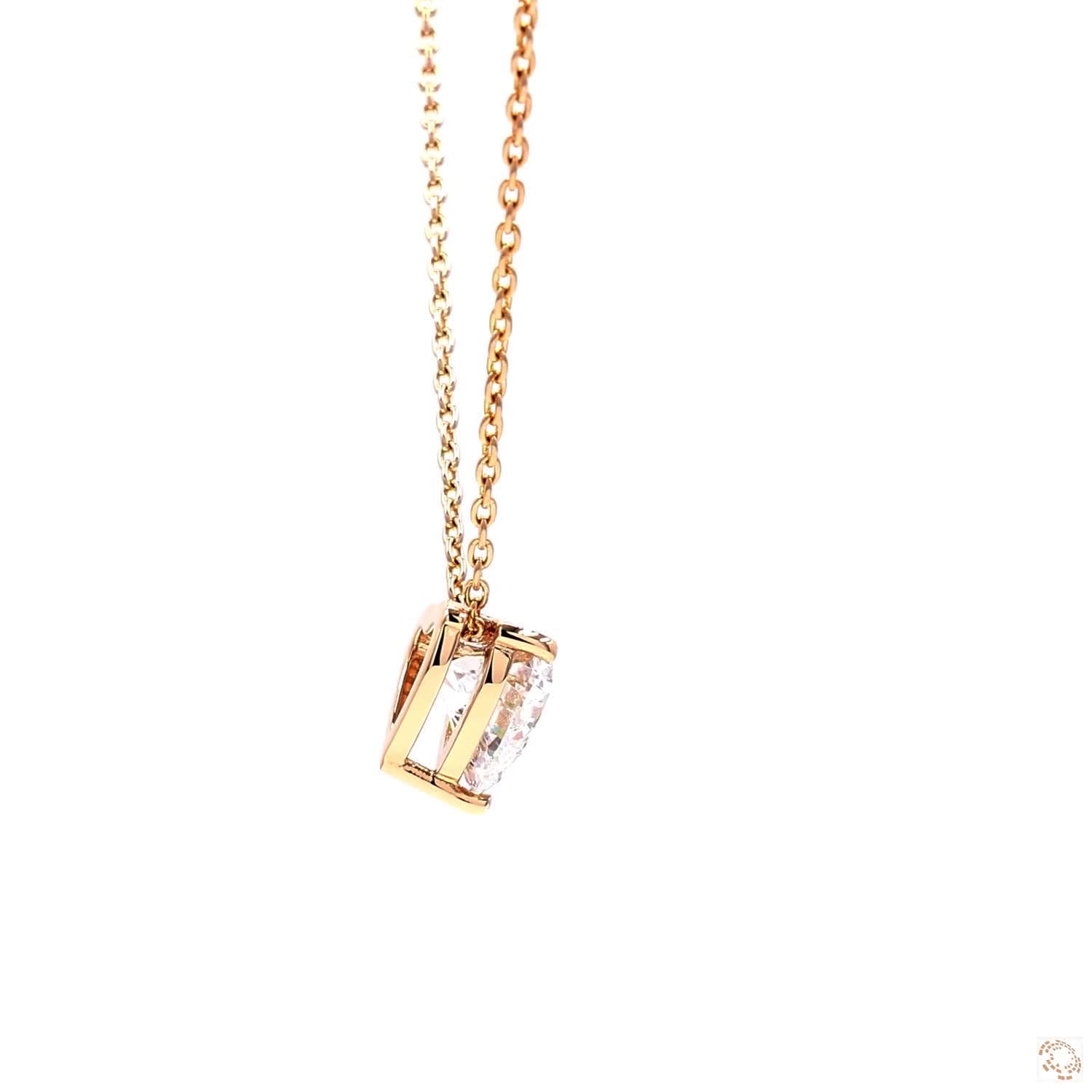 Heart Shape Diamond Pendant (1.25 ct. per diamond)
