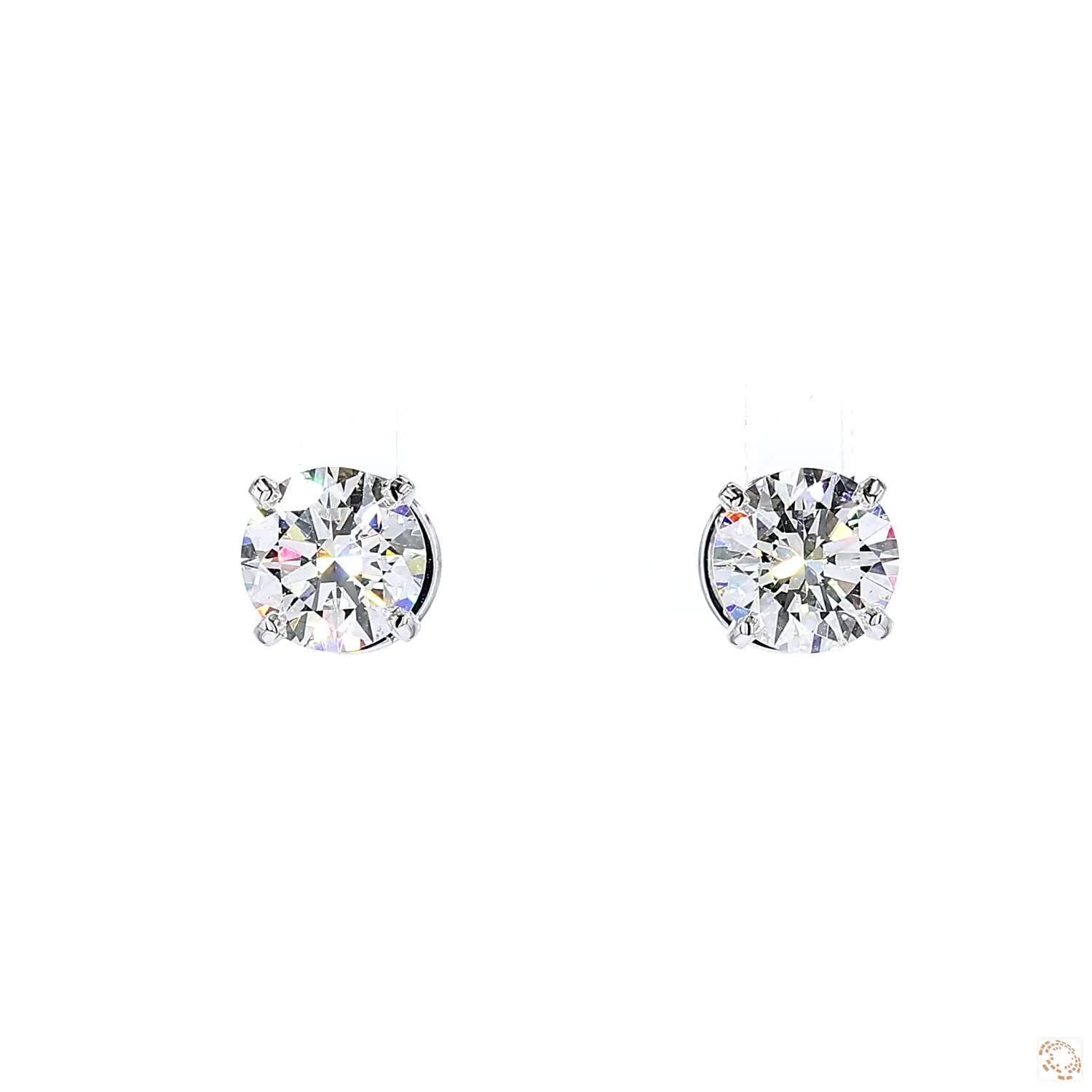 4-Prong Diamond Stud Earrings (1.5 ct. per diamond)