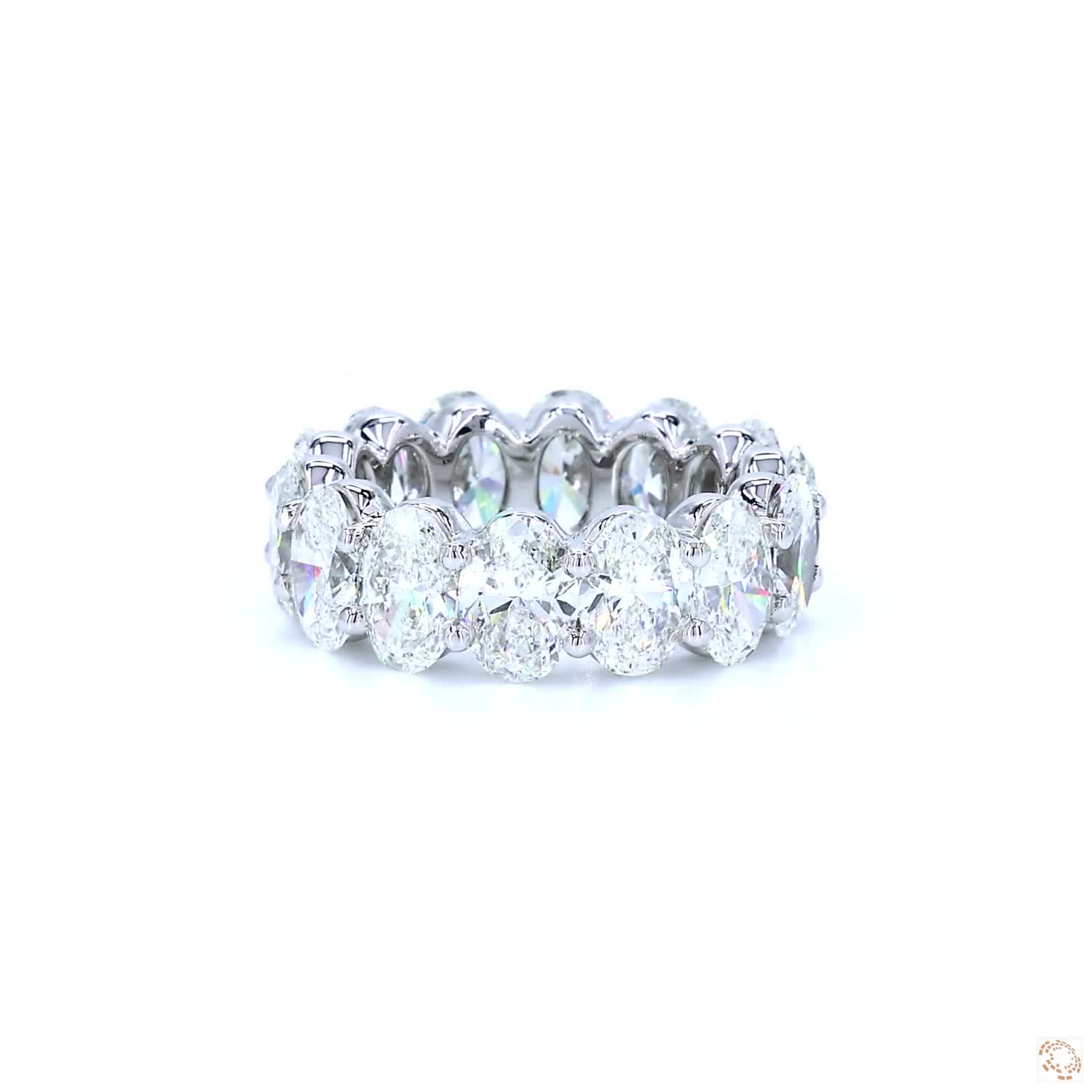 Oval Shape Diamond Eternity Band (0.70 per diamond)
