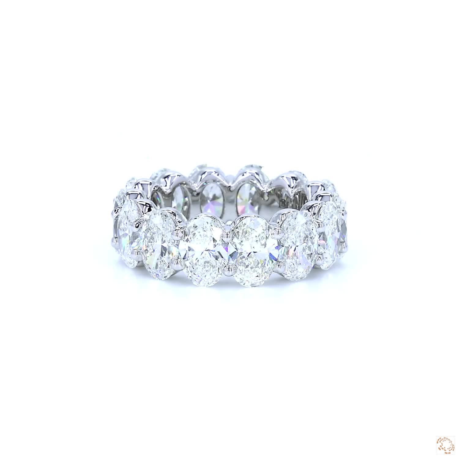 Oval Shape Diamond Eternity Band (0.70 per diamond)