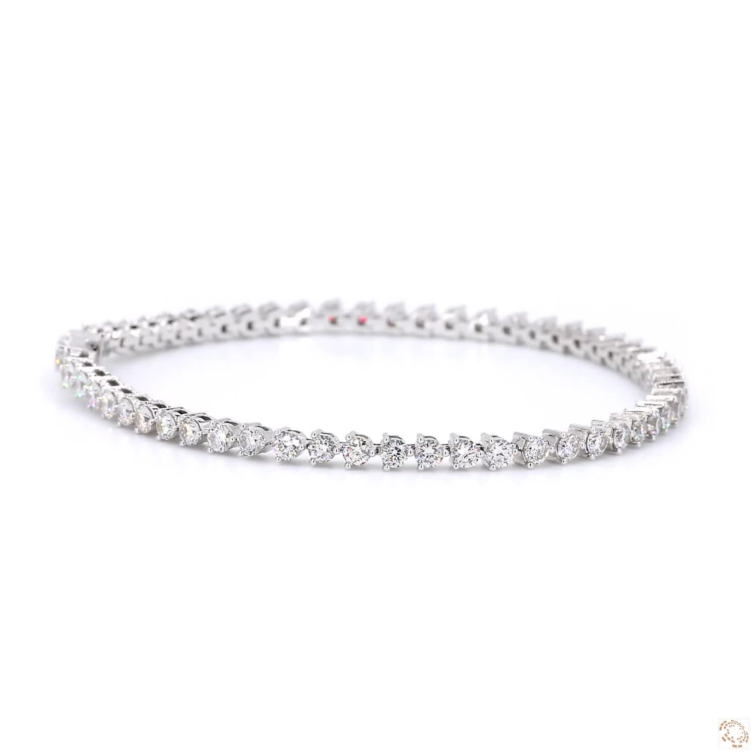 Classic 3 Prongs Diamond Tennis Bracelet  (1.95 ct. tw.)