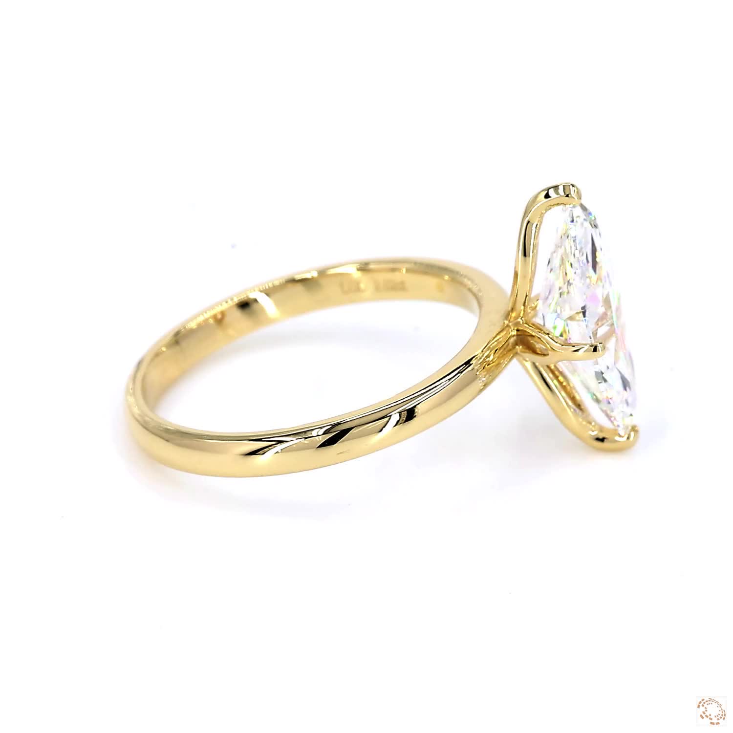 Marquise Cut Lab Grown Diamond Ring (2.02 ct per diamond)