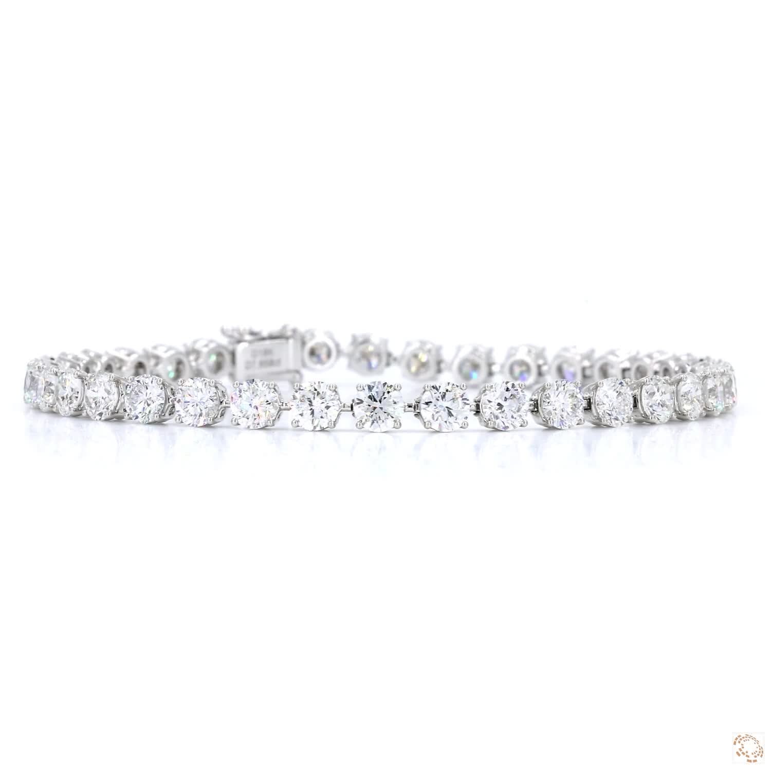 4-Prongs Floating Diamond Tennis Bracelet  (7.90 ct. tw.)