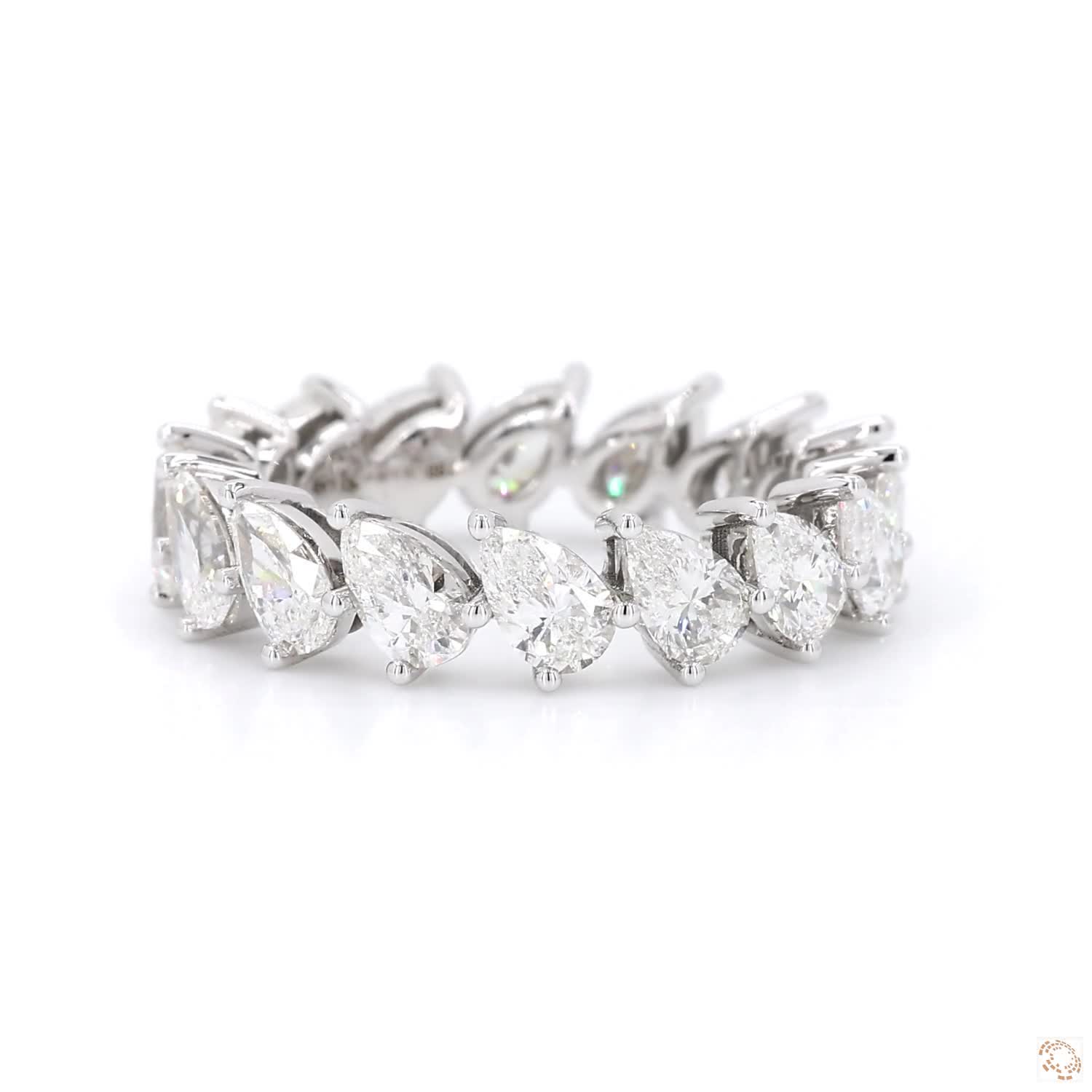 Pear Shape Diamond Eternity Band (0.25 ct per diamond)