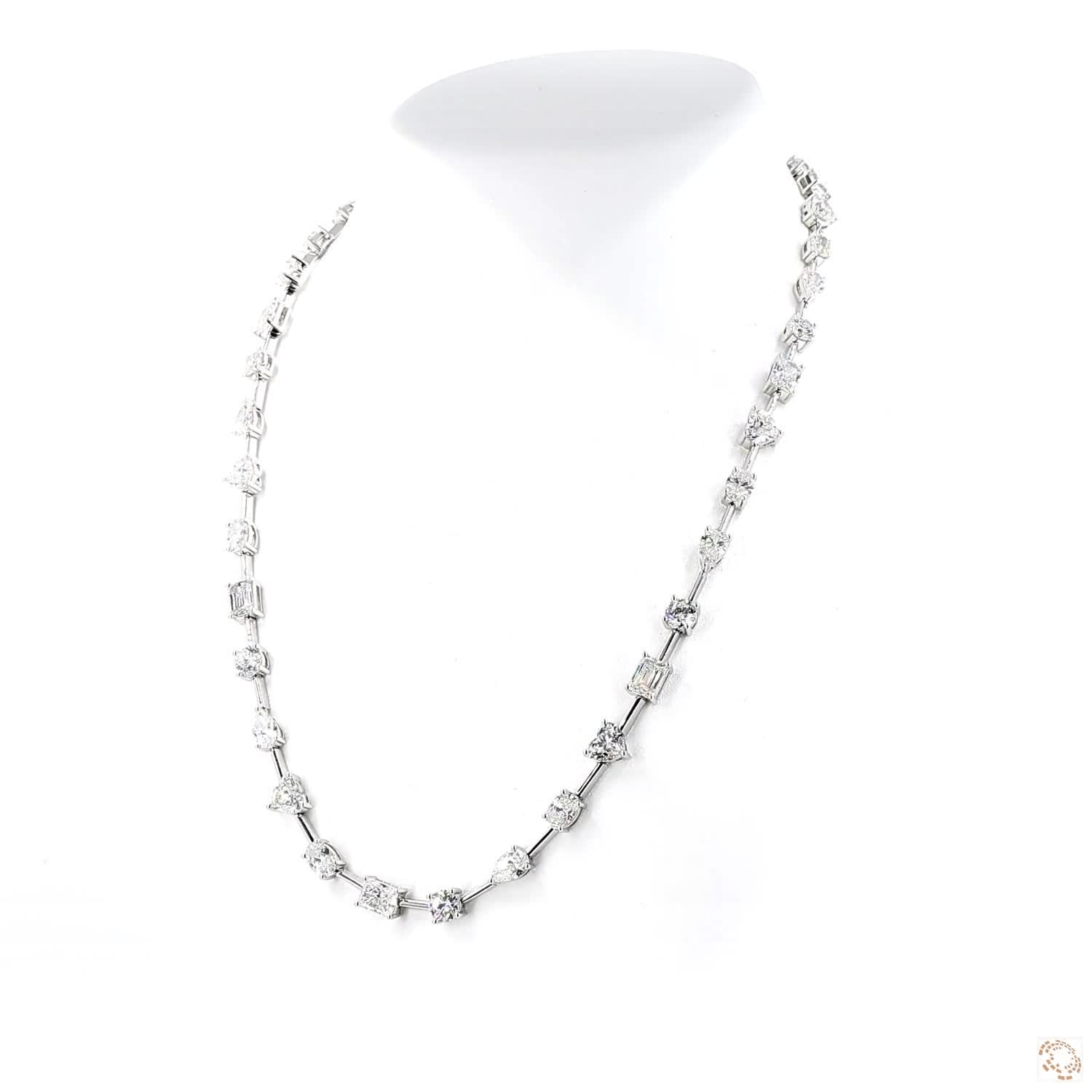 Multi-Shape Diamond Necklace (0.30ct-0.50ct per diamond)