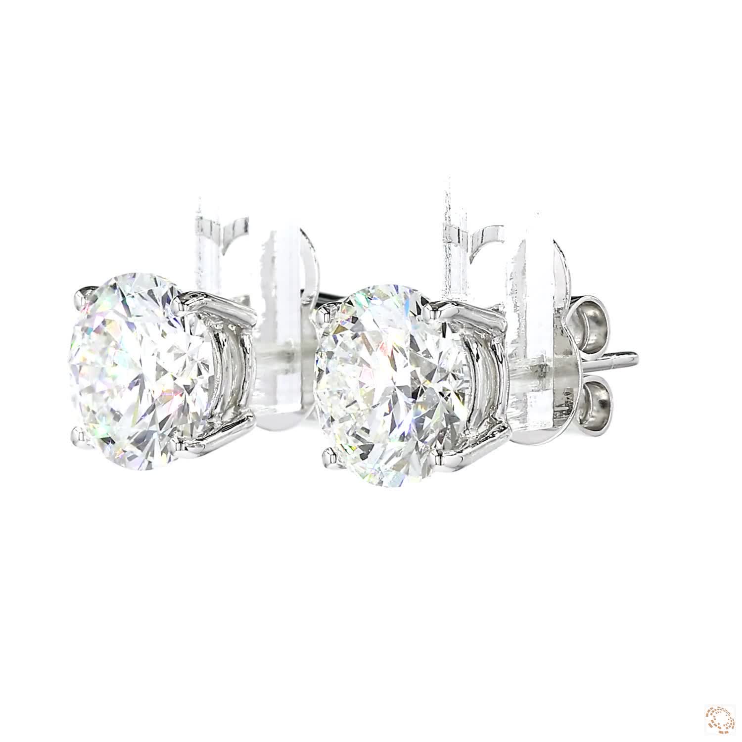 4-Prong Diamond Stud Earrings (3 ct. per diamond)