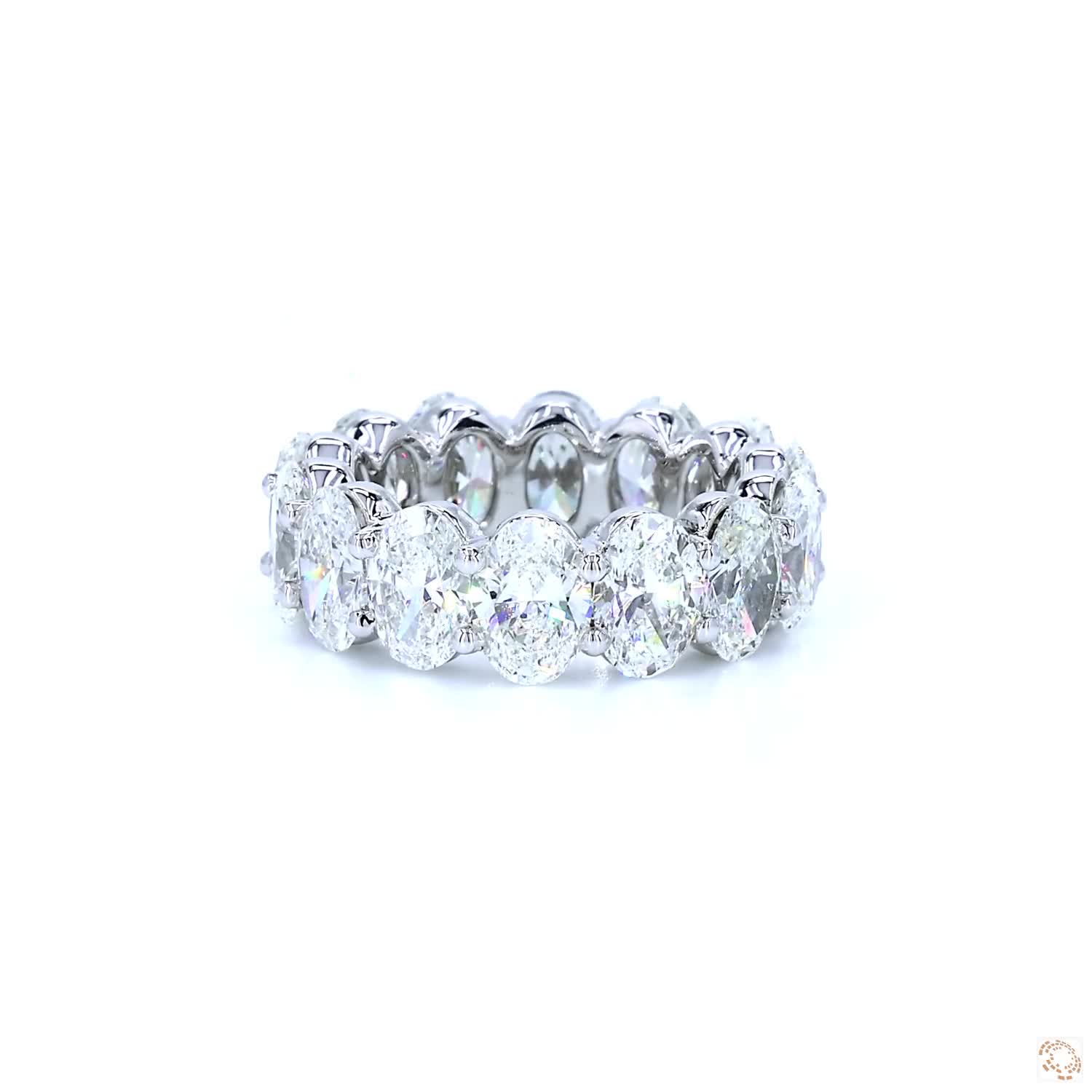 Oval Shape Diamond Eternity Band (0.70 per diamond)