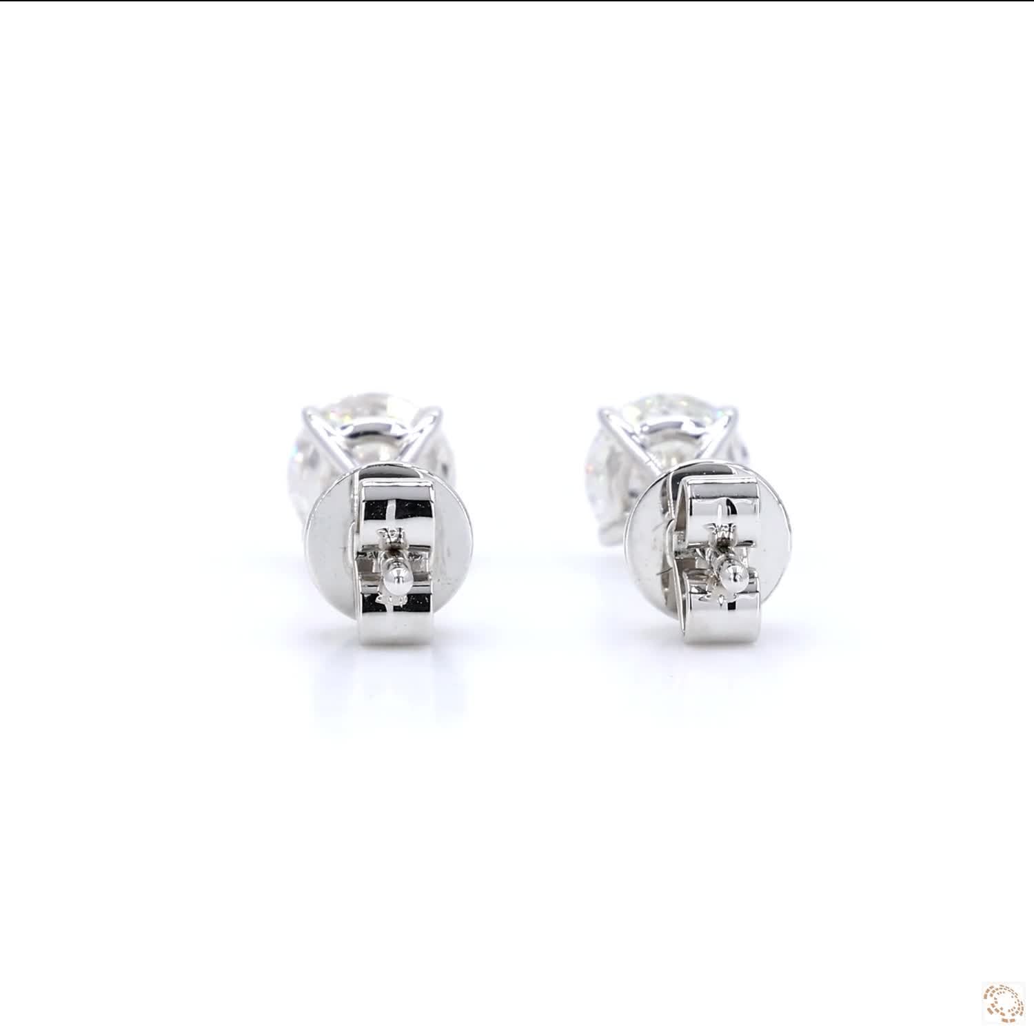 4-Prong Diamond Stud Earrings (0.5 ct. per diamond)