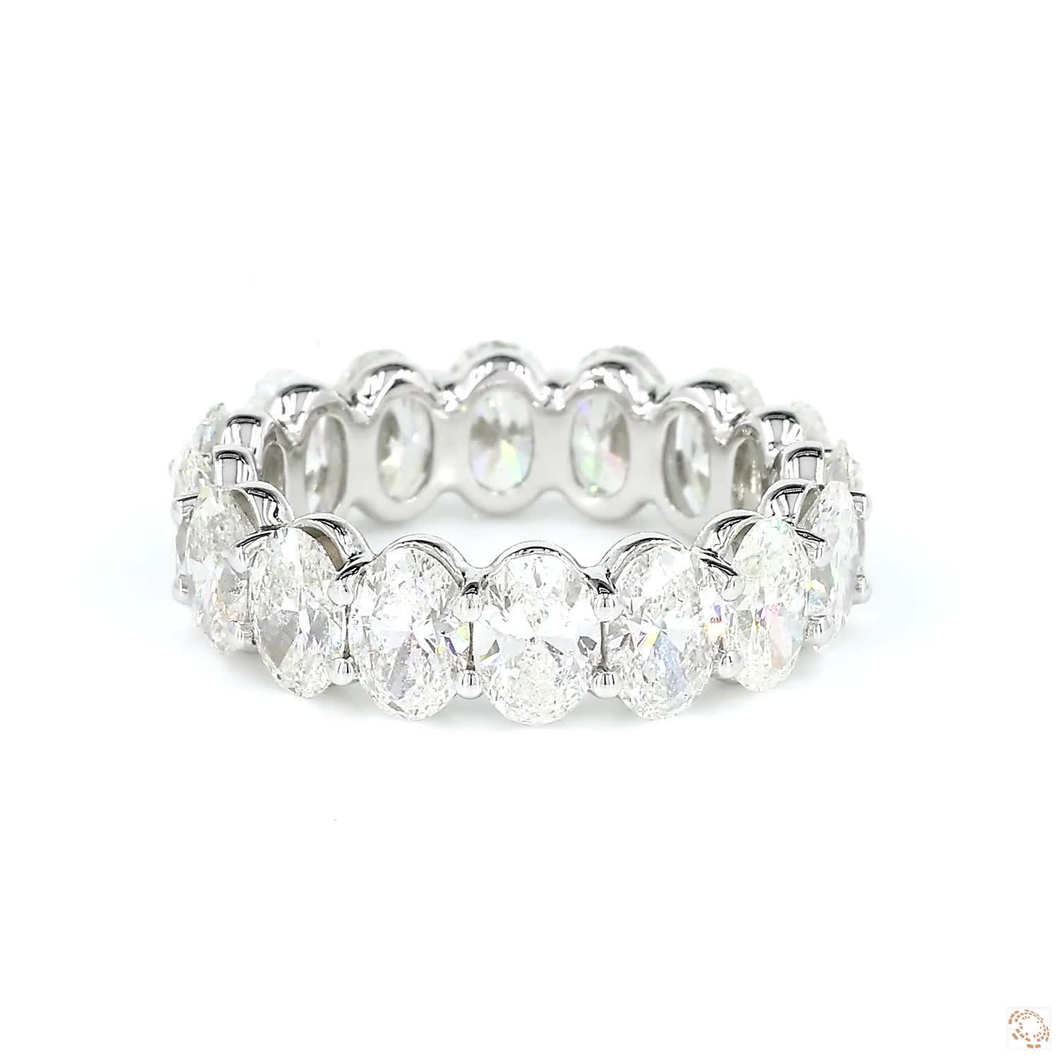 Oval Shape Diamond Eternity Band (0.30 per diamond)