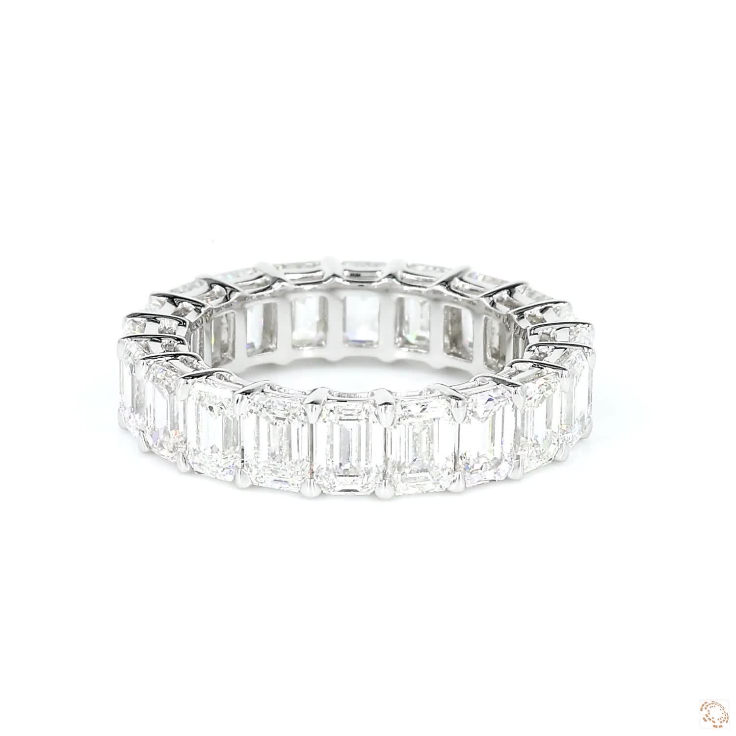 Emerald Shared Prong Eternity Diamond Band (0.25 ct per diamond)