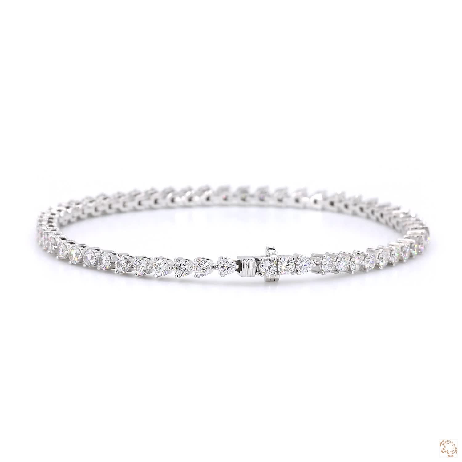 Classic 3 Prongs Diamond Tennis Bracelet  (1.95 ct. tw.)