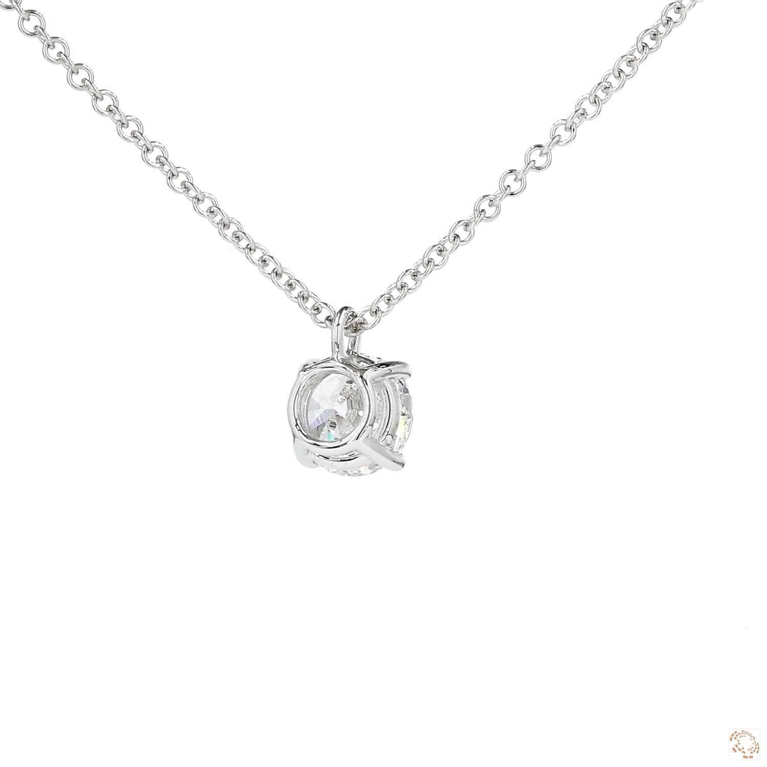 Round Diamond Solitaire Pendant (0.63 ct. per diamond)