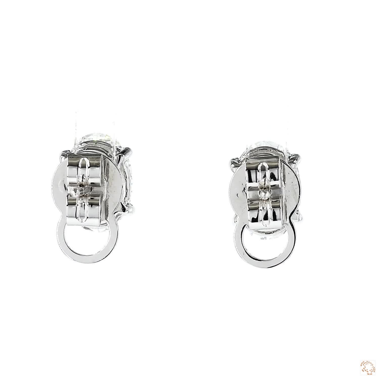 Oval Diamond Stud Earrings (1.5 ct. per diamond)
