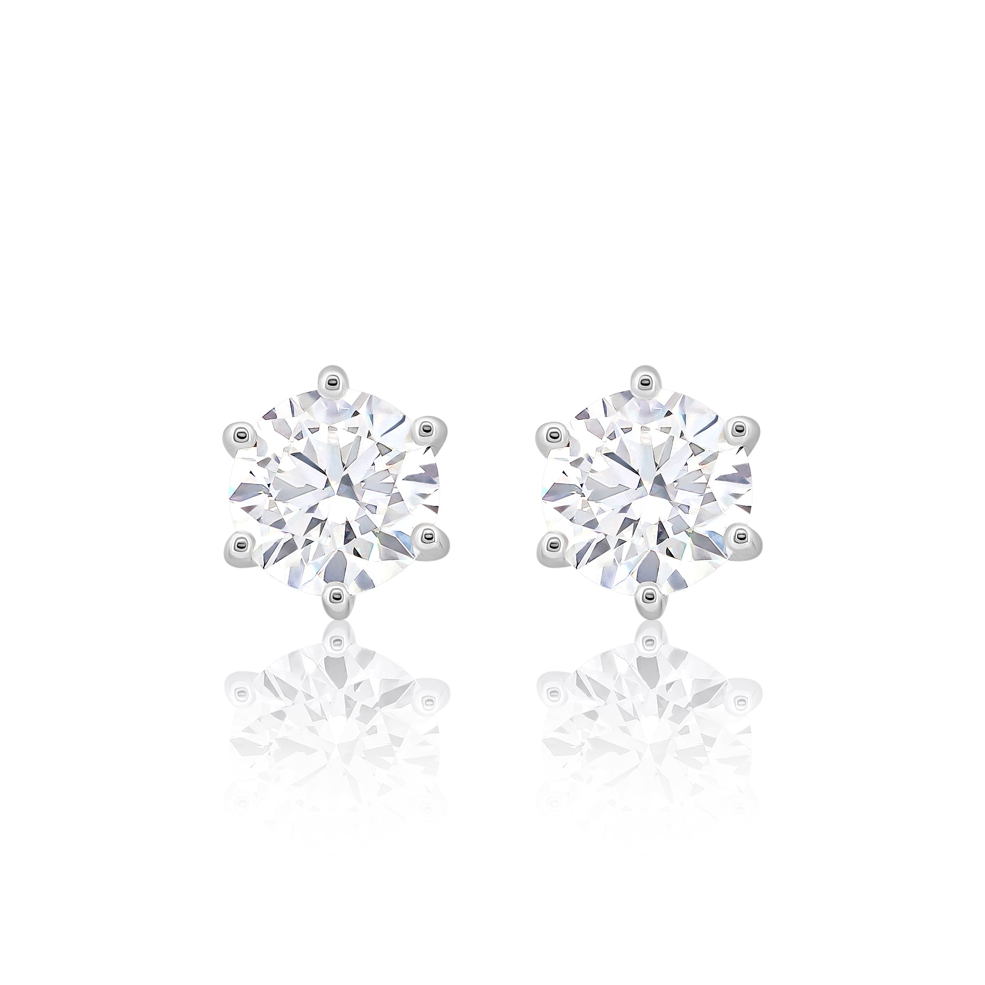 6-Prong Diamond Stud Earrings (0.80 ct. per diamond)