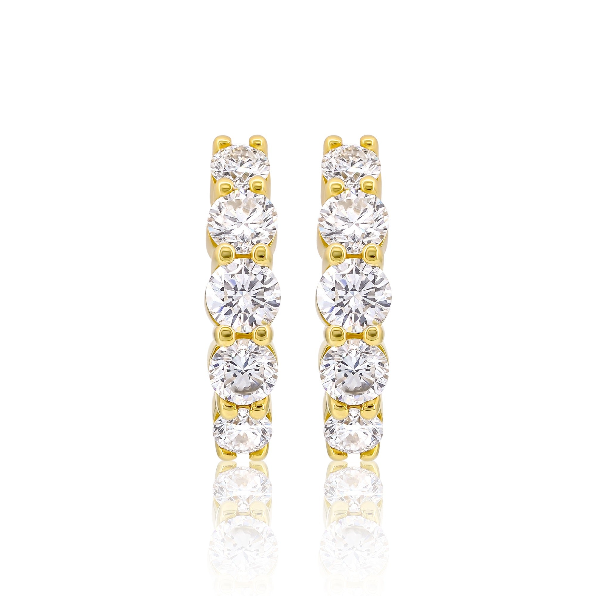 Inside Out Diamond Hoop Earrings (0.15 ct. per diamond)