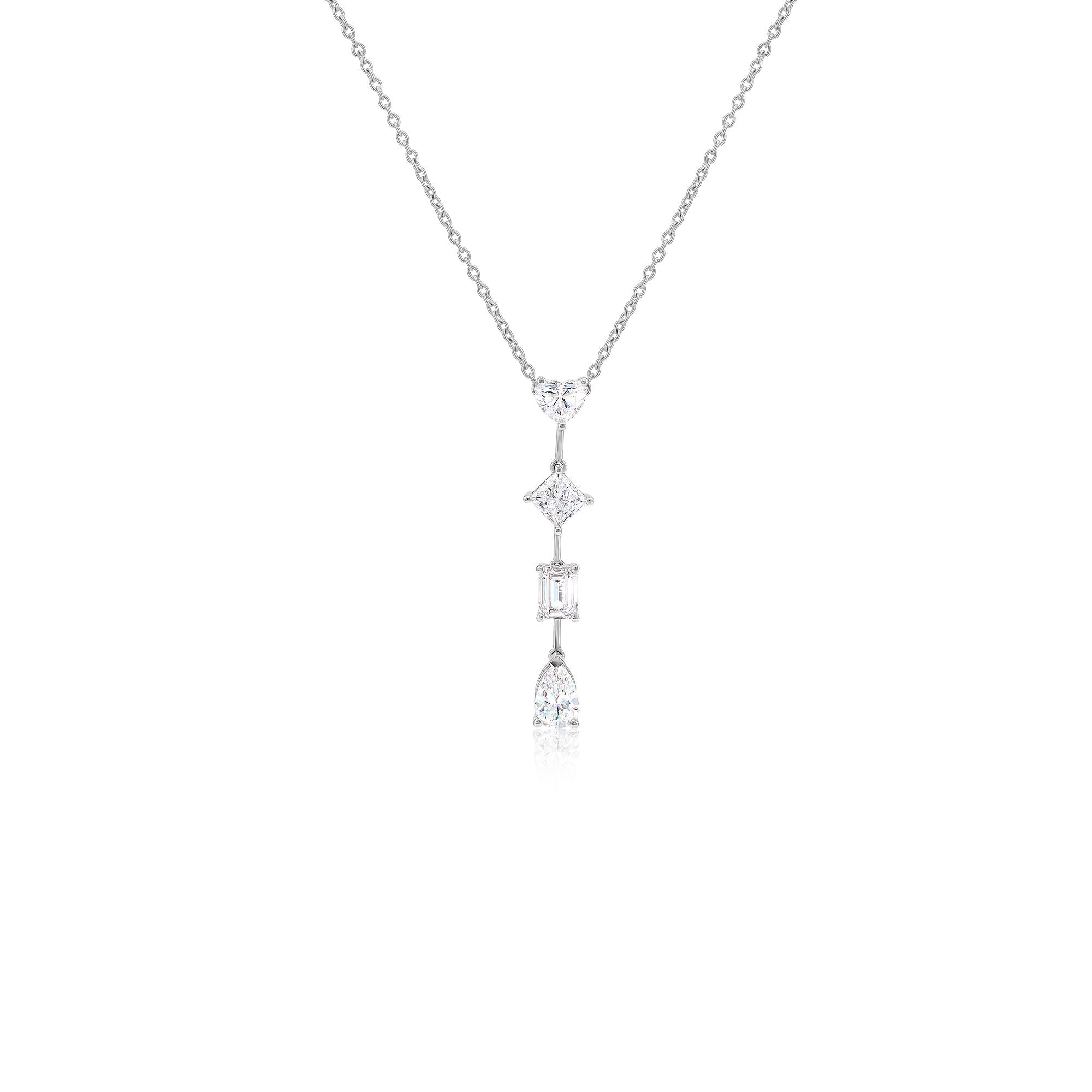 Multi-Shape Diamond Pendant